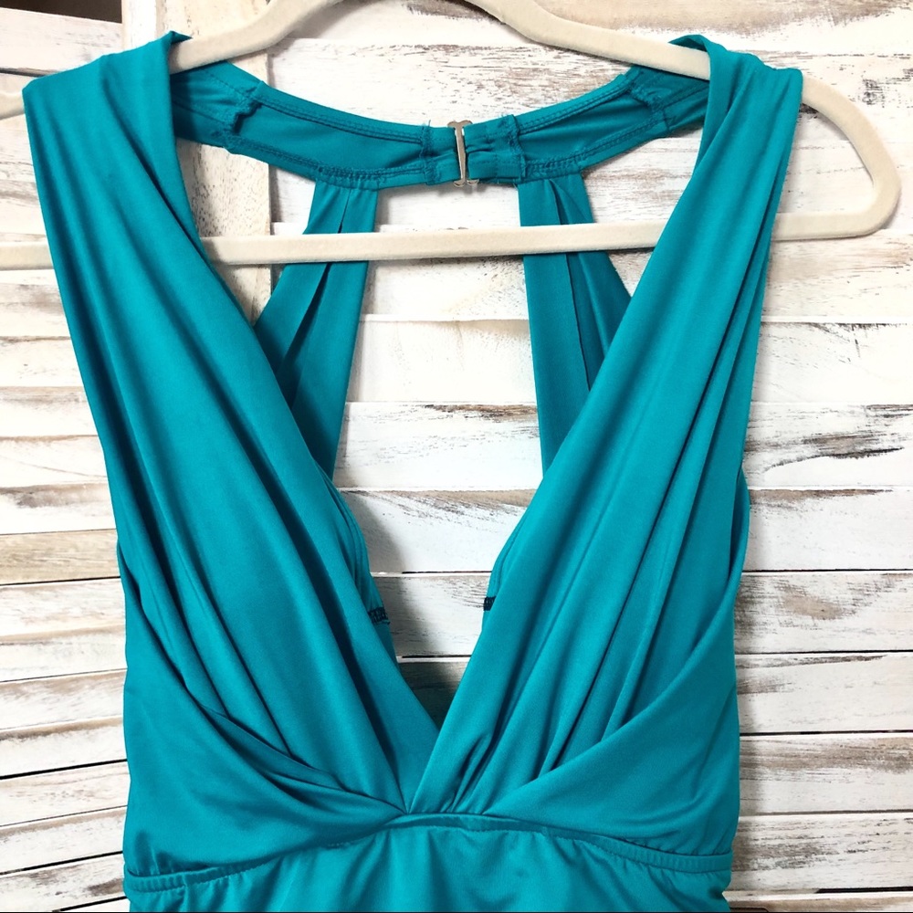 Mainstream Peacock Blue One Piece Swimsuit 8 - Picture 5 of 8